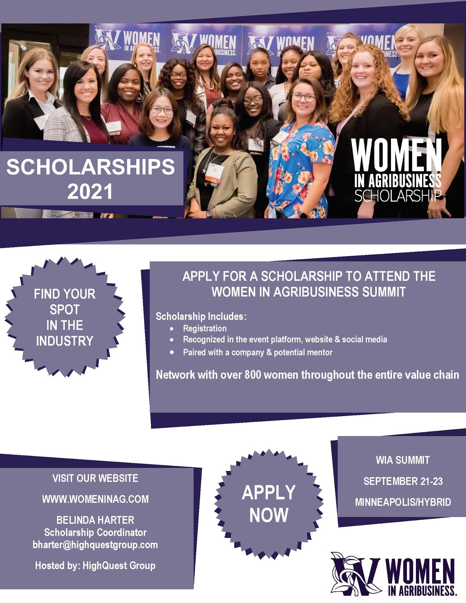 ABE Undergraduate News and Notes Women in Agribusiness Scholarships