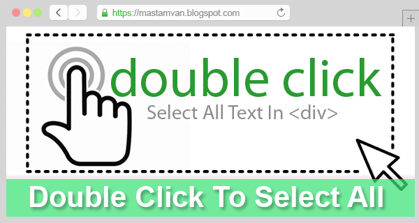 Efek Double Click To Select