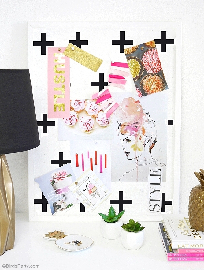 DIY Geometric Bulletin Board Tutorial Party Ideas Party Printables Blog