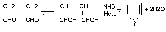 succinaldehyde and ammonia.