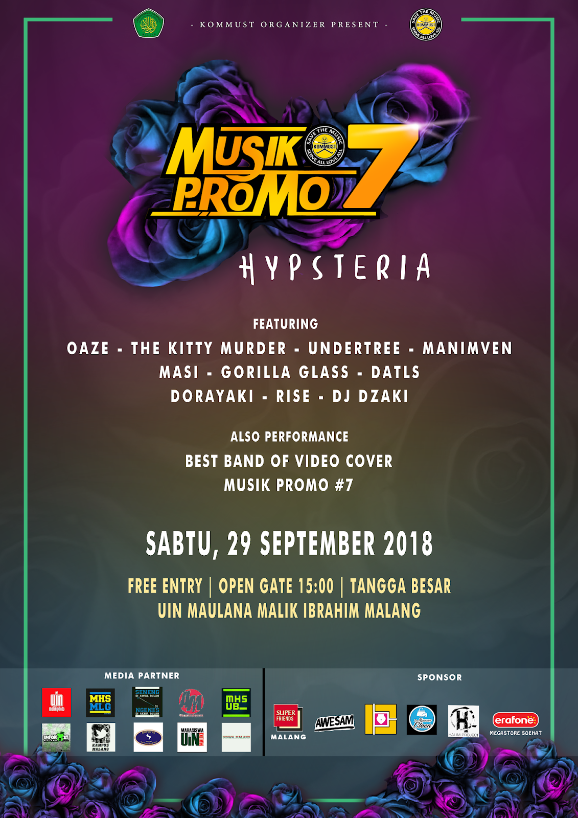 Paling Keren Pamflet Konser Band Little Duckling Blog