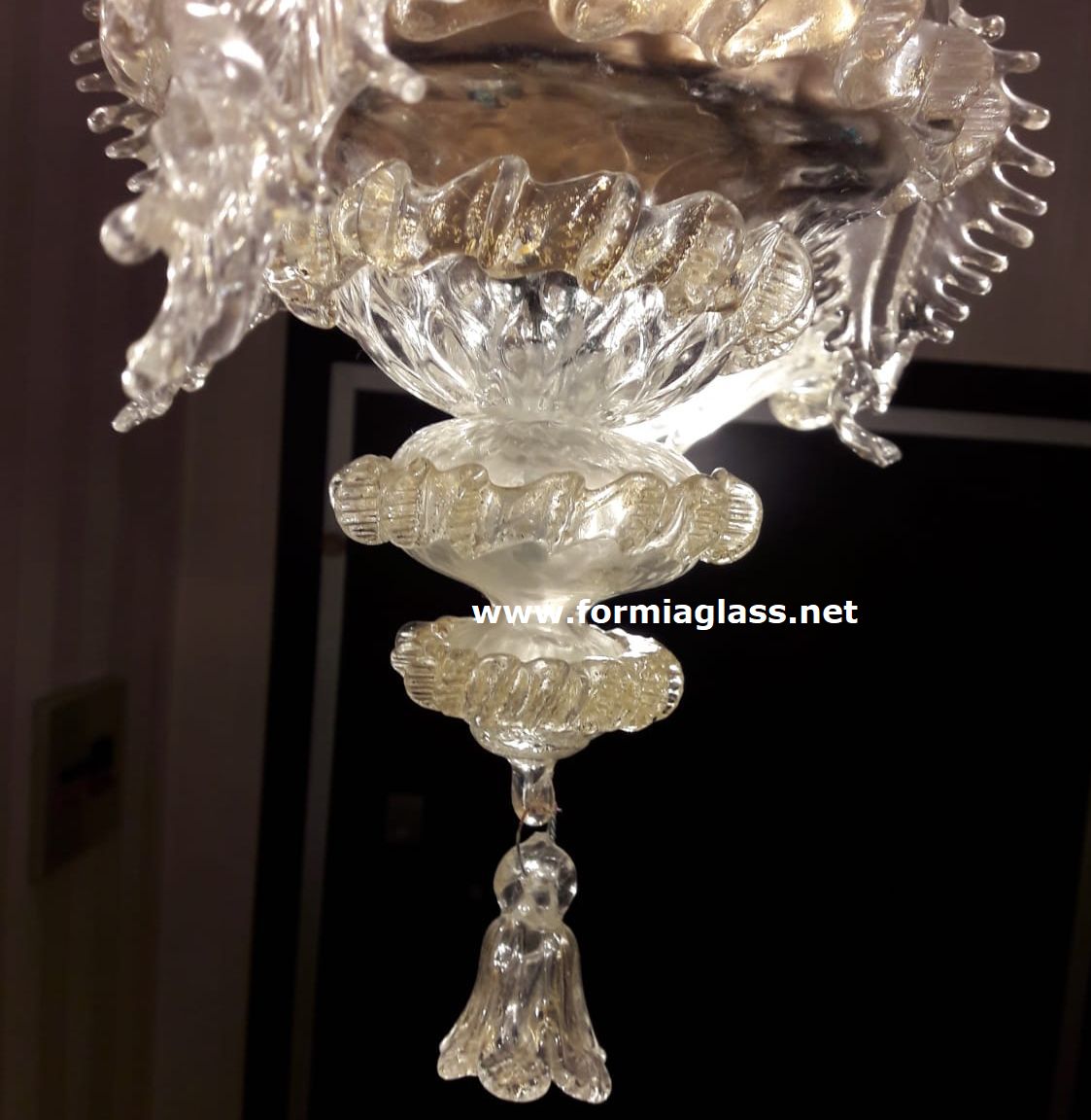 Finalino: ricambio per lampadario in vetro di Murano rotto  Ricambi per  lampadari in vetro di Murano e specchi Veneziani