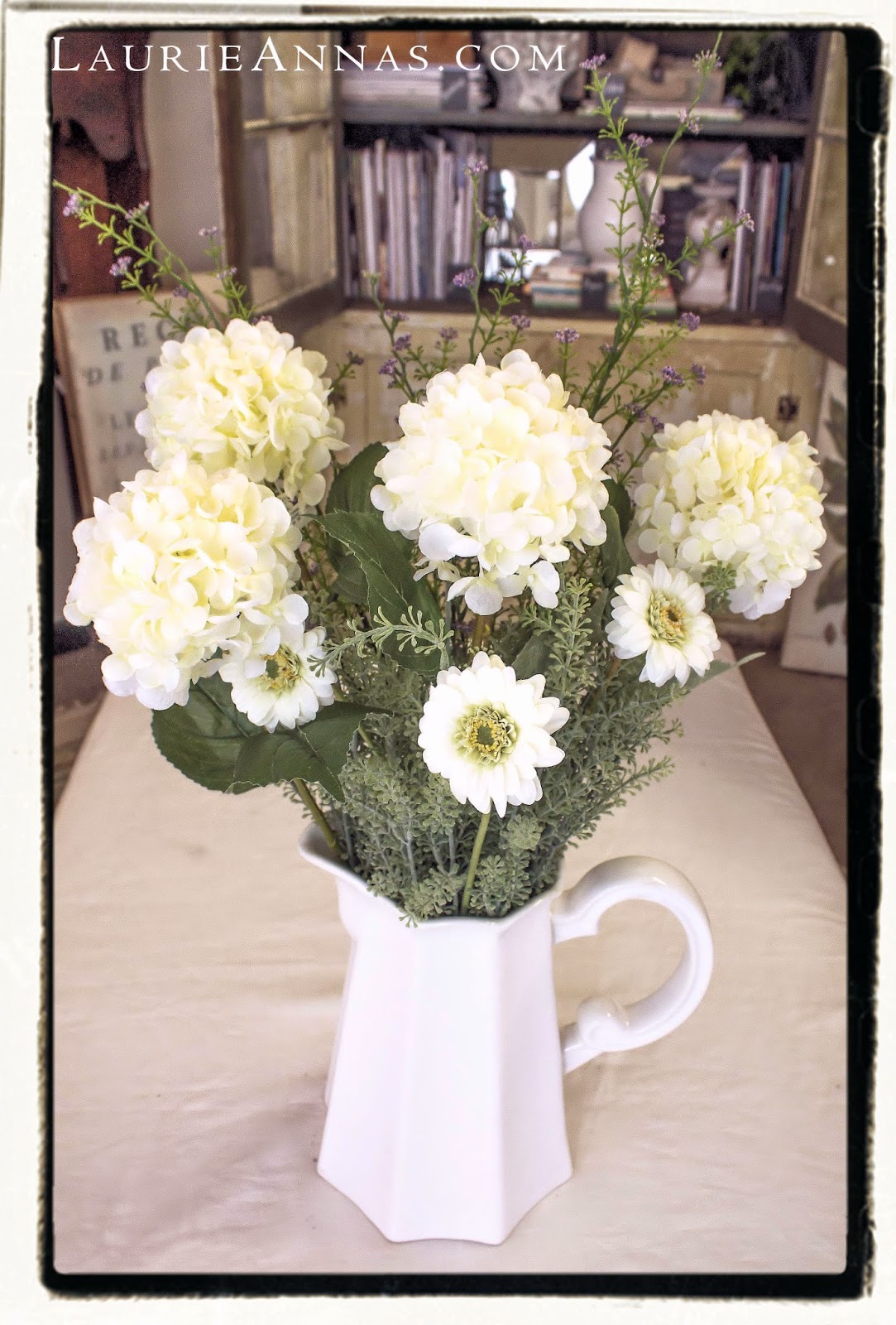 LaurieAnna's Vintage Home Silk Floral Arranging...It's easier than you