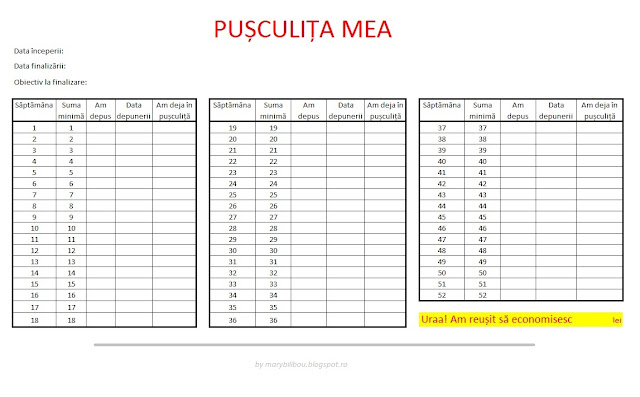 Pusculita pe un an si alte 3 metode simple de economisire