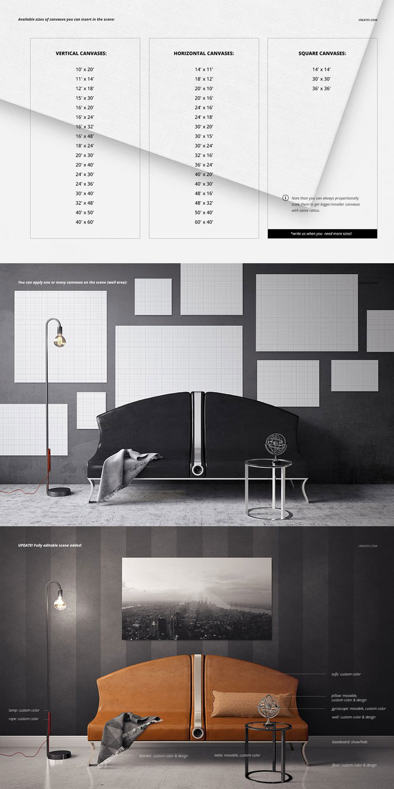 CM - Leather Sofa Canvas Print Mockup 2538367 2 Leather Sofa Canvas Print Mockup 2538367 Free