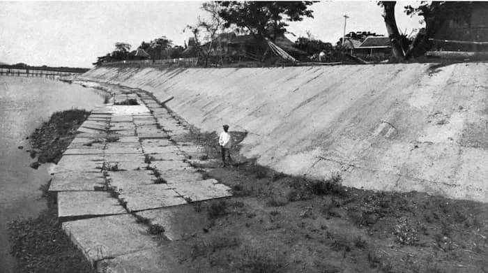 Calumpang River revetment c. 1928