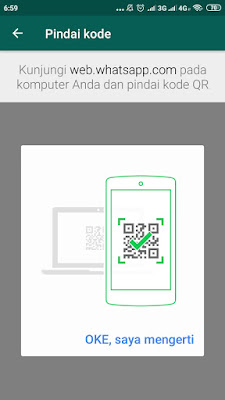 scan kode QR wa web cara menggunakan whatsapp web pada laptop atau pc terbaru