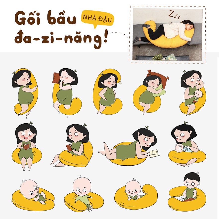 [A159] Gối đa năng Bà Bầu loại nào tốt, mua ở đâu uy tín?