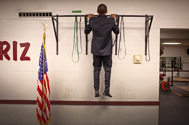 'Doing push-ups backstage, washing his daughters' dishes'-Photographer releases never-before-seen photos of Barack Obama