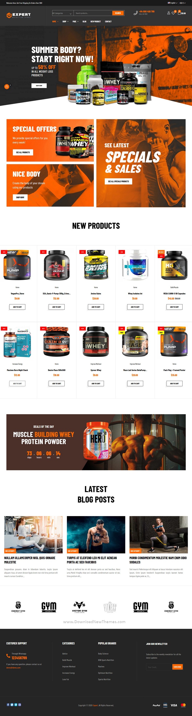 Leo Expert Sport And Fitness Online Store Prestashop Theme Sport And Fitness Online Store Prestashop Theme