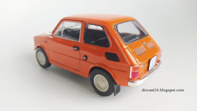 1/24 Diecast miniaturas Polski / Fiat 126P 1973 124