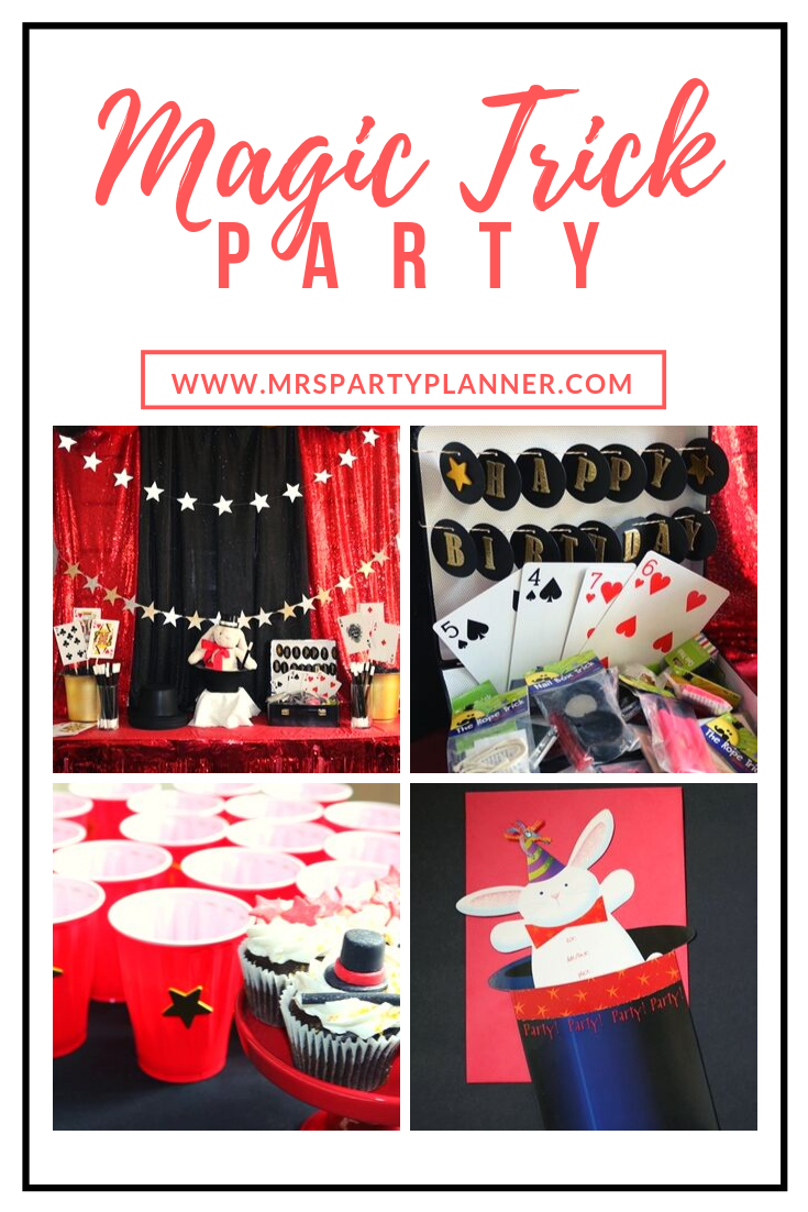 Mrs Party Planner Magic Themed Birthday Party
