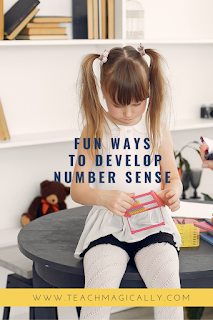 Teach magically- number sense with girl Develop fun ways for number sense- Teach Magically