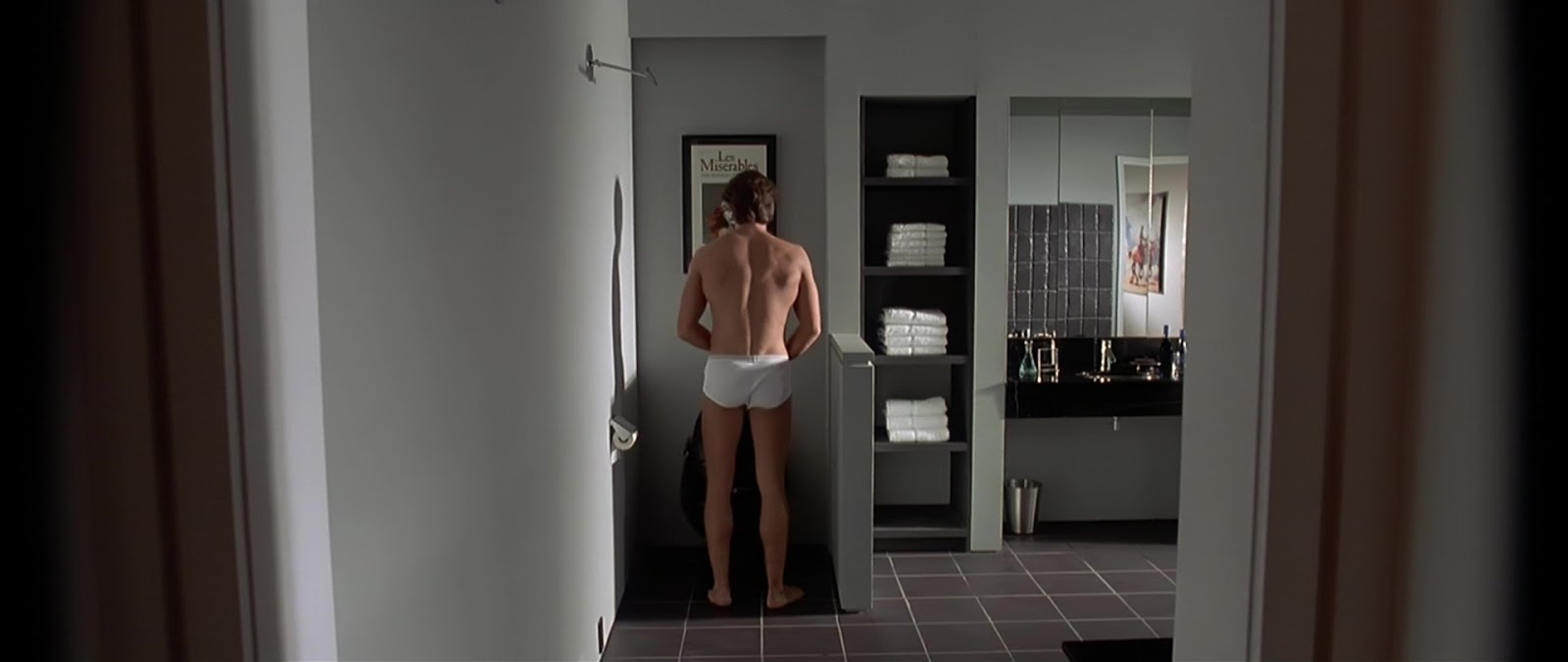 Christian Bale nude in American Psycho.