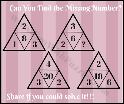 Brain Twisting Picture Math Triangle Puzzle Question