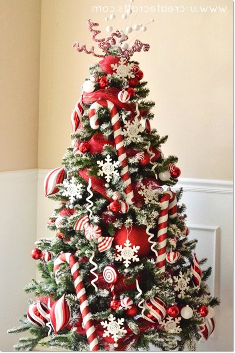 Stunning Christmas Tree Decorations Red and White