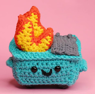 PATRON GRATIS CONTENEDOR CON FUEGO AMIGURUMI 41518