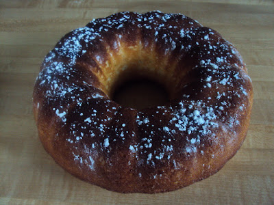  Scratch ingredients turned into a warm & delicious Hot Milk Cake!