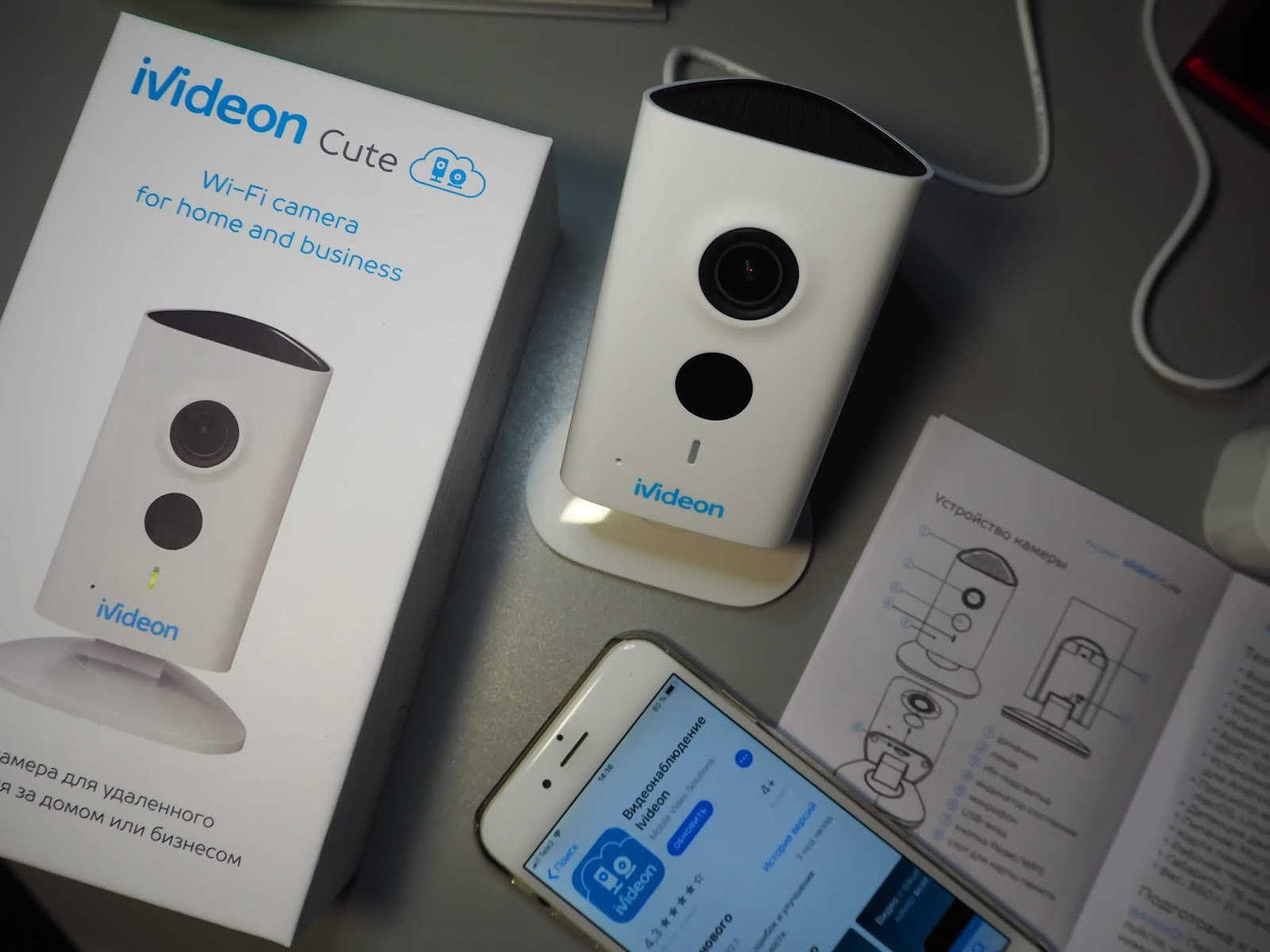 Ivideon cute 360 установка на стену
