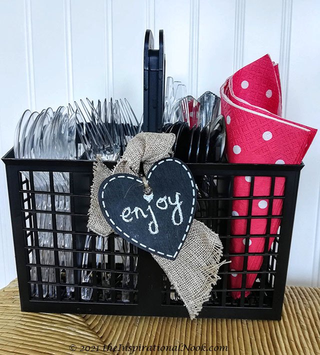Old Dishwasher New Silverware Holder DIY Craft