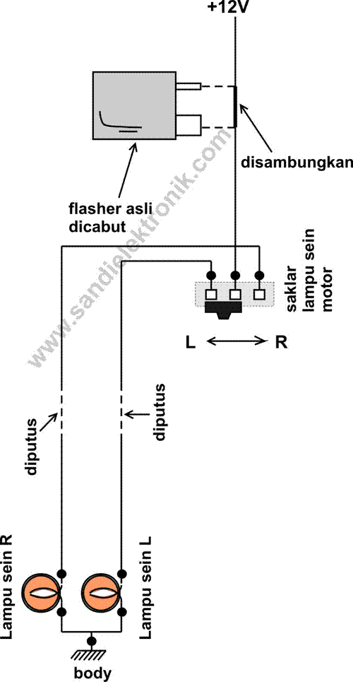 [L145] Flasher Relay LED Lampu Sen Sein Hazard Kedip Cepat Motor Nmax Mio Beat Vario Scoopy