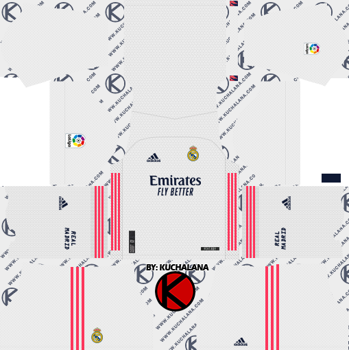 Real Madrid 2020-21 Kit - DLS2019