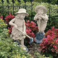 Estatuas de niños para el jardín