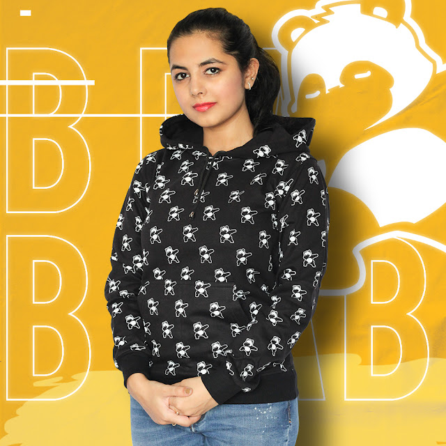 panda hoodie flipkart
