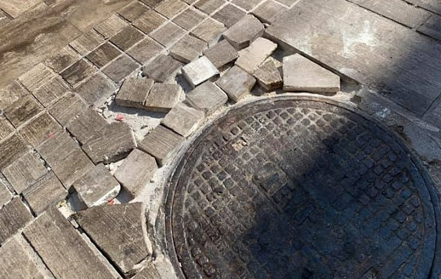 Εκτεταμένη αποκατάσταση των φθορών στα πλακόστρωτα στενά του Ναυπλίου