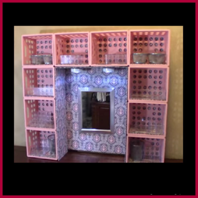 DIY And Household Tips Turn Dollar Tree Mini Crates Into A Desk Or