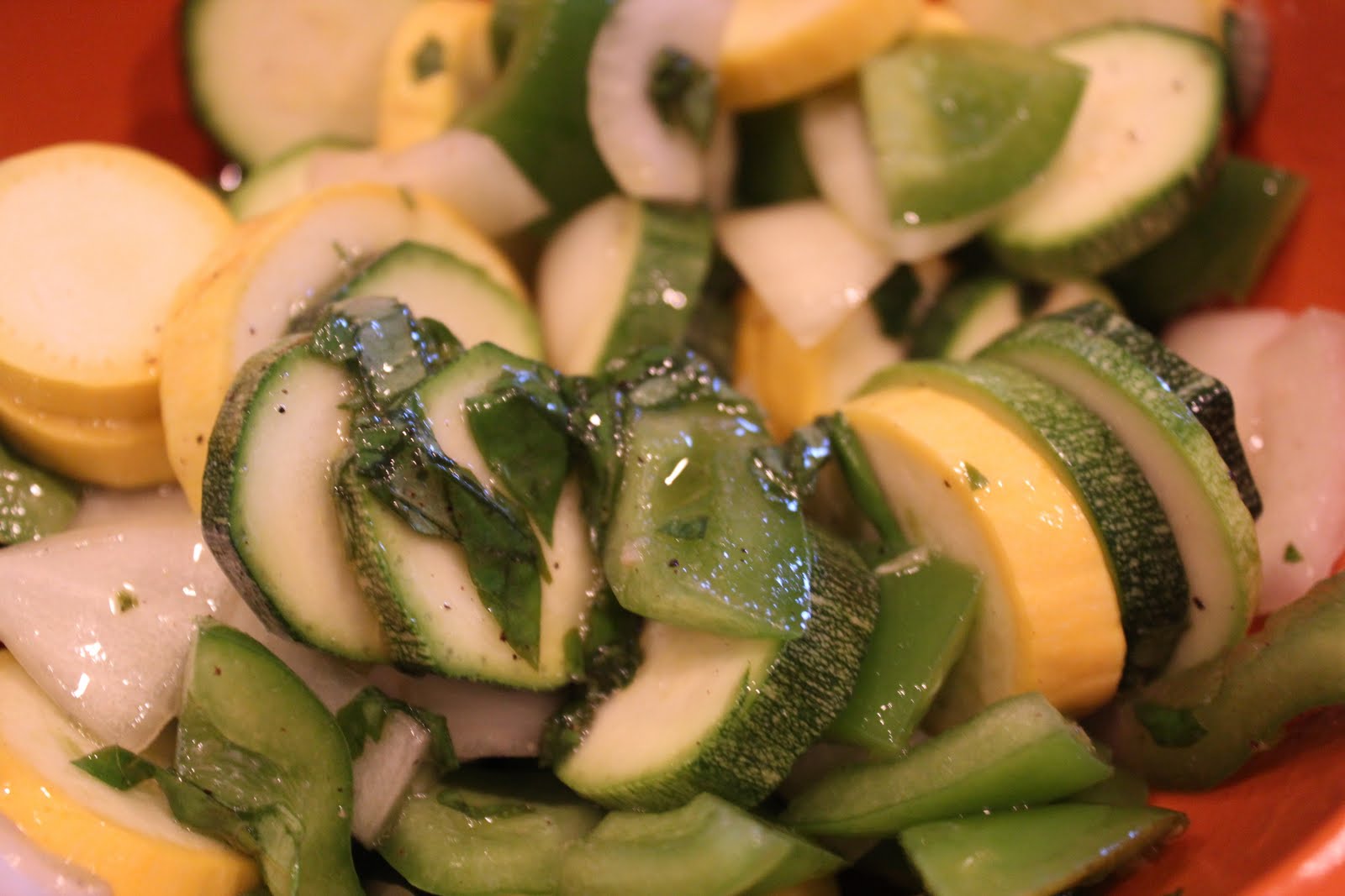 Journey to Fabulous Foods My Grill Basket & Grilled Veggies with Basil