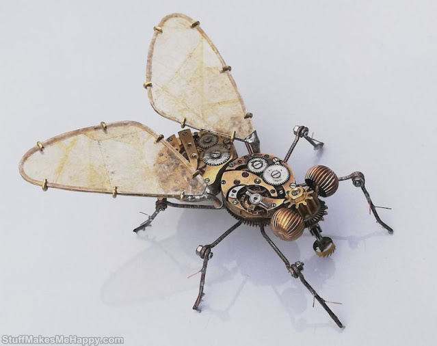 Artist Peter Szucsy Turns Pocket Watches into Spiders