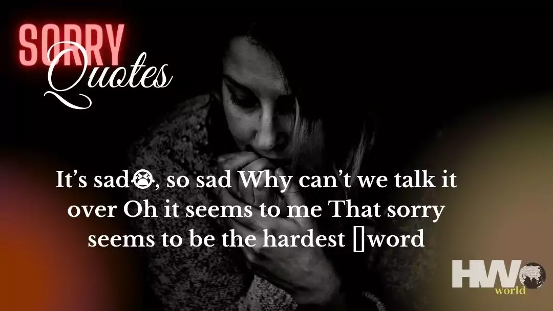 Sorry Quotes In Hindi & English