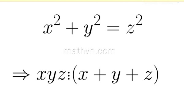 Cho x² + y² = z², chứng minh xyz chia hết cho x + y + z