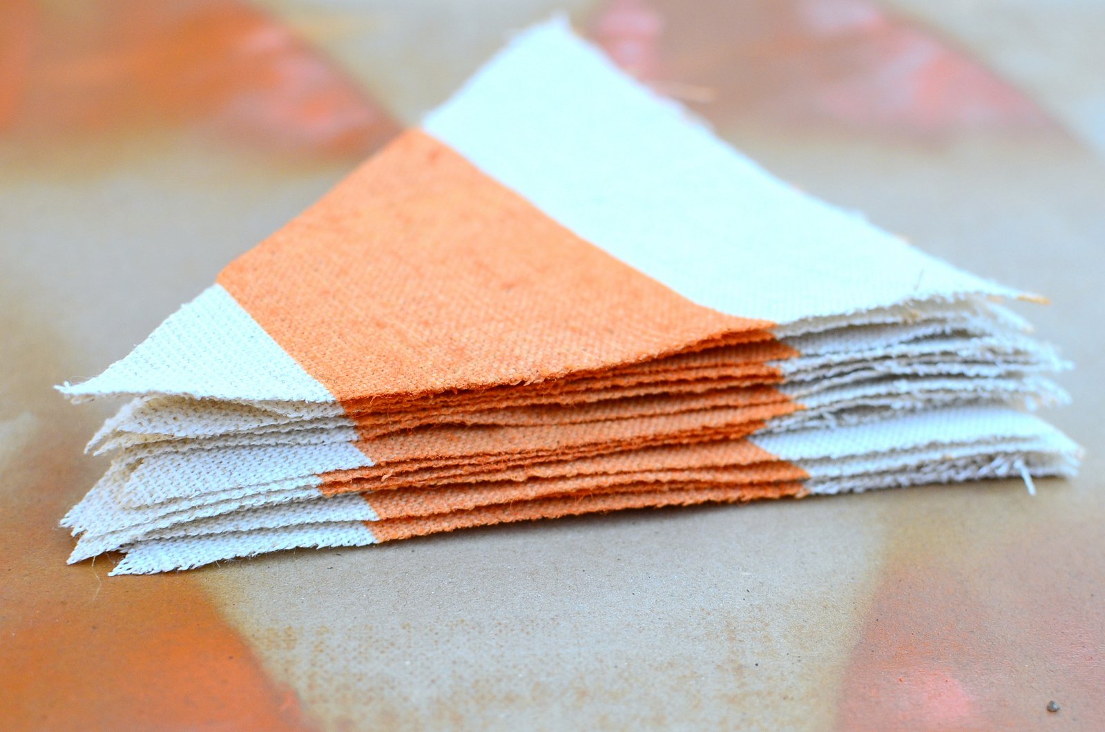 Jane of all Trades Candy Corn Bunting tutorial