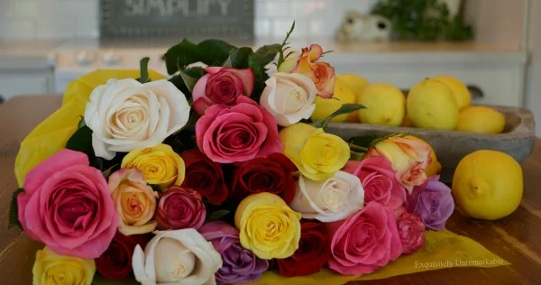 Rainbow Rose Bouquet