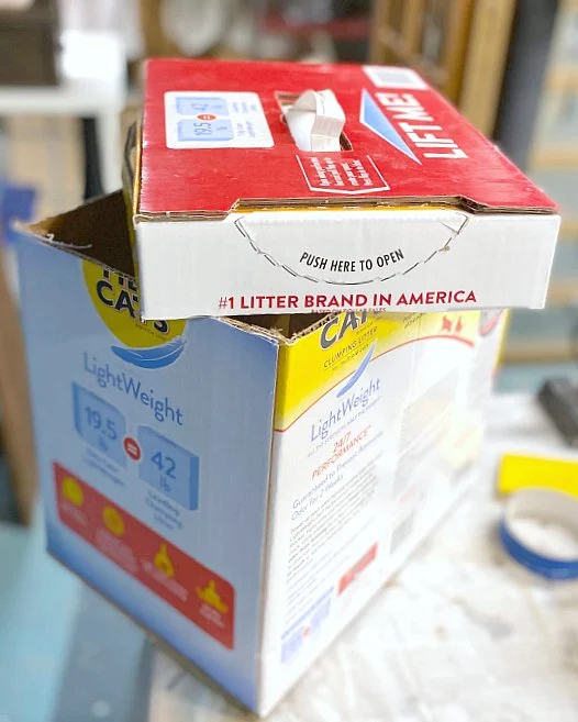 Recycled Cat Litter Cardboard Box 