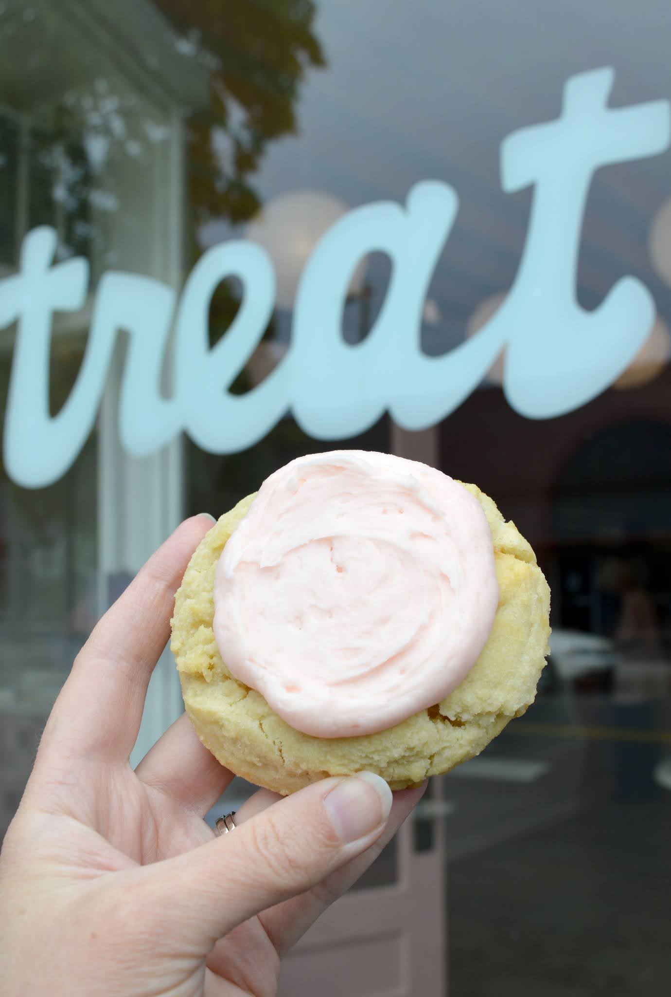 Trying the new Treat Cookies in Burien