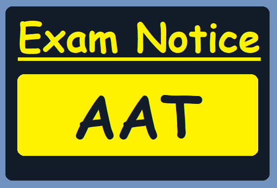 AAT - Examination Notice 2019