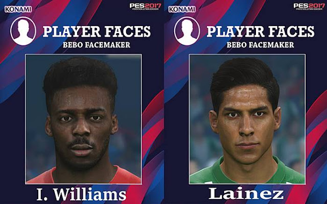 Pes 2017 Face Inaki Williams Diego Lainez