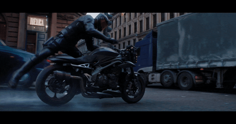 triumph bike in hobbs and shaw