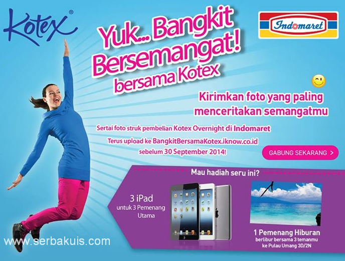 Kontes Foto Bangkit Bersama Kotex Berhadiah 3 iPad