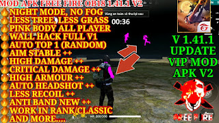 Chn19 Official Vip Mod Apk Free Fire V1 41 1 Mod V2 Unlock