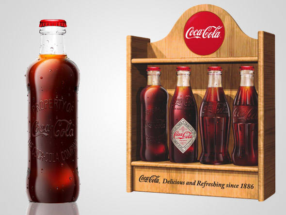 Coca-Cola traz de volta sua primeira garrafa de vidro