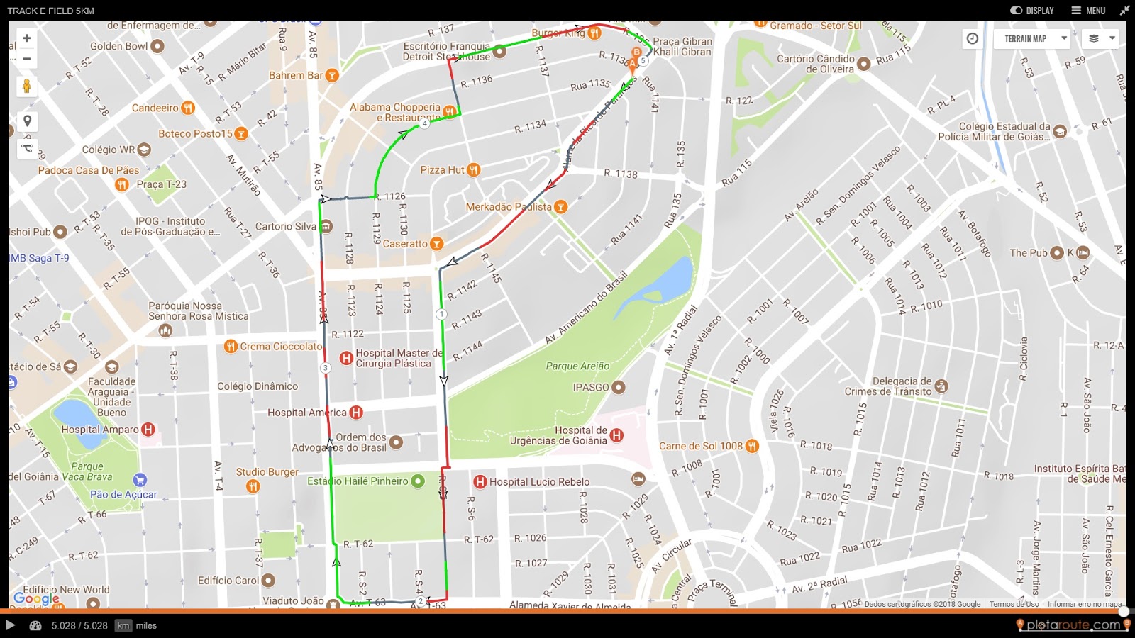 Dicas e Percurso comentado TRACK E FIELD Goiânia RICARDO CARNEIRO