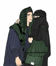 Muslim Couple Cartoon  images