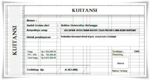 Download Kwitansi Pembayaran Format Excel