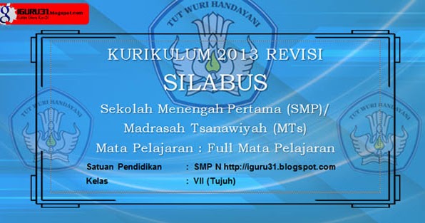 Silabus PKN K13 Kelas 7 Semester 1 dan 2 Edisi Revisi 2020