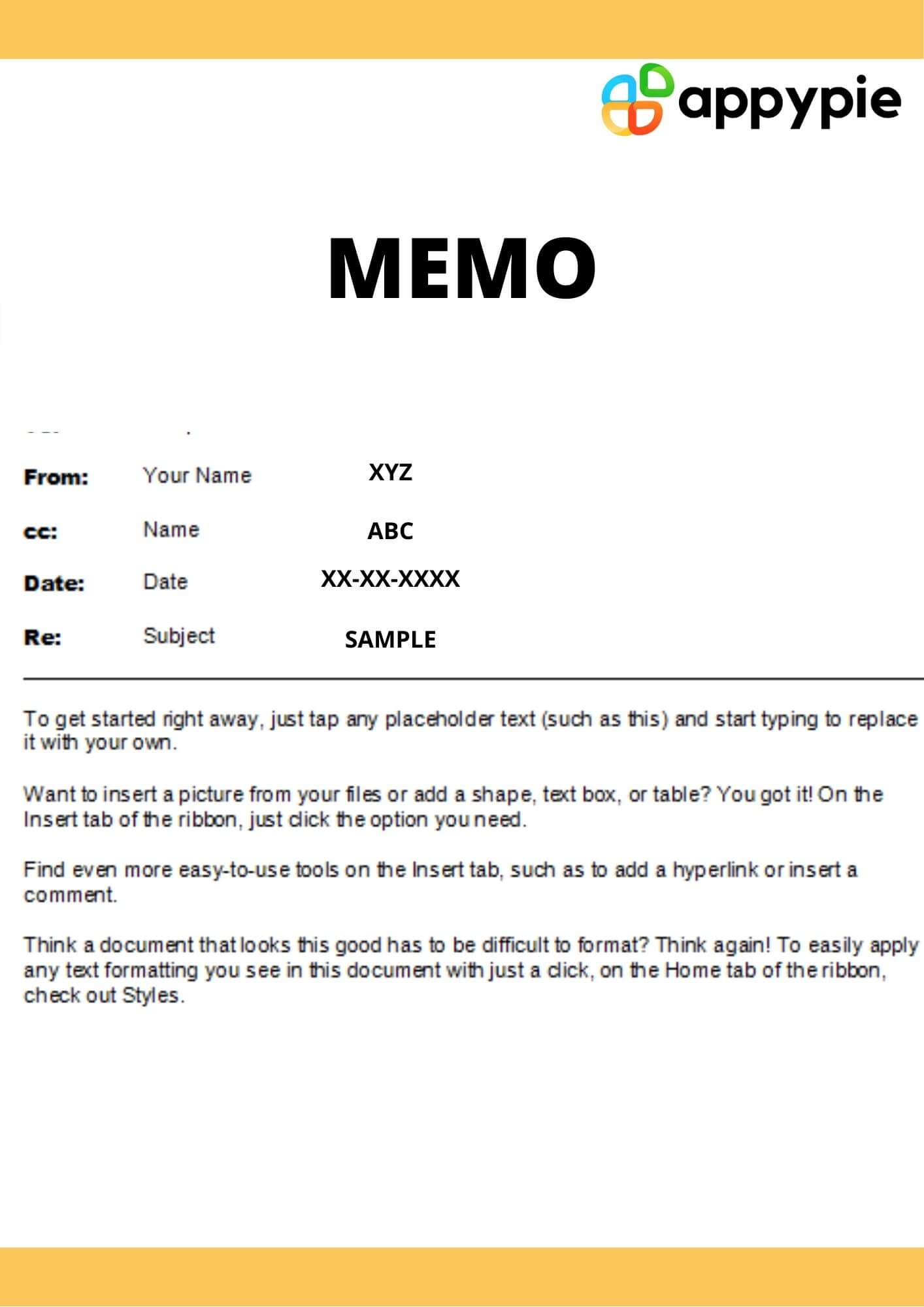 credit memos from the bank