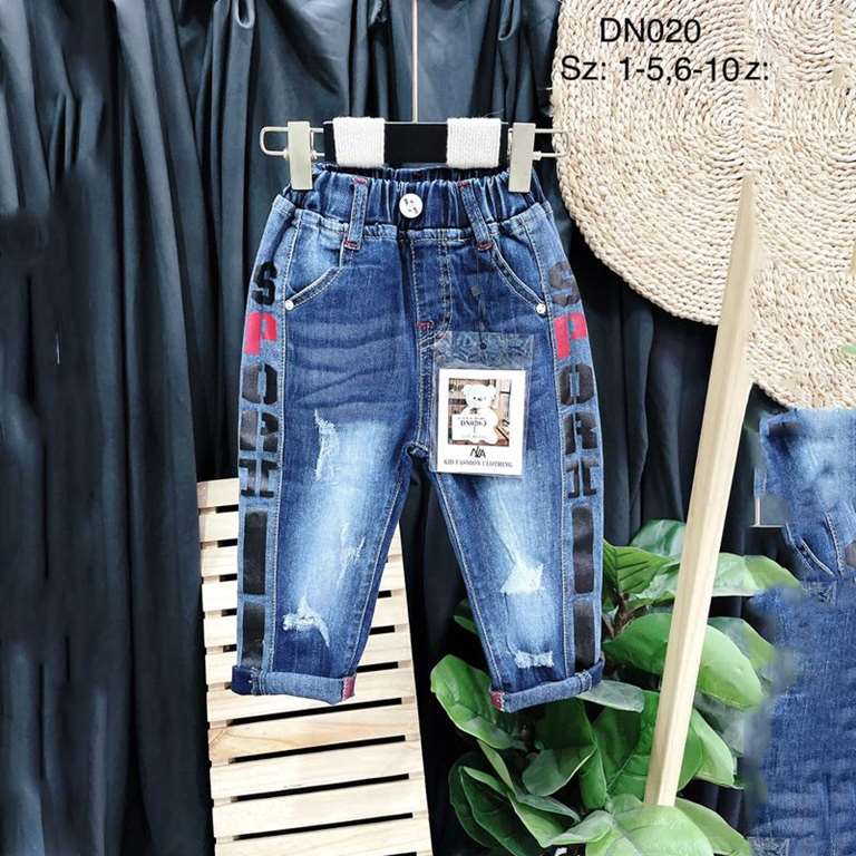 Quần Jeans Trẻ Em Denim  In Chữ – LNA 159825